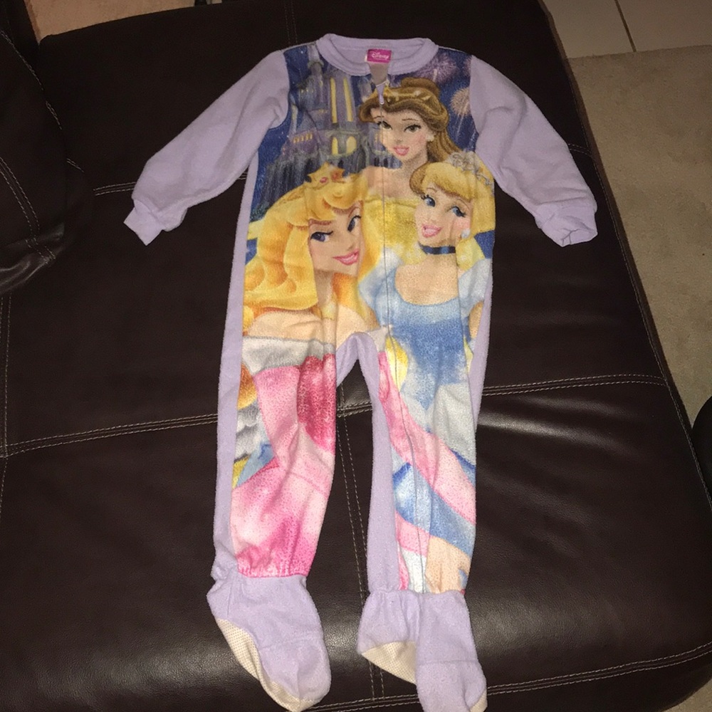 Disney princess girls 3t footie pajamas